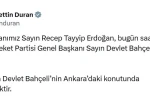 Cumhurbaşkanı Erdoğan, MHP Lideri Bahçeli’yi ziyaret edecek 