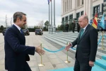 Cumhurbaşkanı Erdoğan, Yunanistan Başbakanı Miçotakis’i kabul etti 