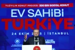 Cumhurbaşkanı Erdoğan "Yüzyılın Konut Projesi"nin detaylarını açıkladı: "Önceliğimiz henüz evi olmayan vatandaşlarımız" 