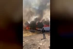 Diyarbakır’da korkutan yangın: Yüzlerce dönüm alan alevlere teslim oldu 