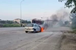 Düzce’de otomobil yangını büyümeden söndürüldü