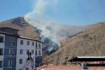 Elazığ’da dağlık alanda yangın 