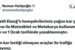 Elazığ’da motosiklet ve motokurye kullanımı yasaklandı 