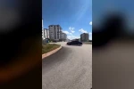 Elazığ’da sürücü plakasını kapatarak drift yaptı 