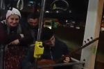 Eminönü-Arnavutköy seferindeki İETT otobüsünde sazlı yolculuk 