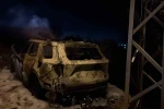 Erdek’te otomobil yangını paniğe neden oldu