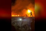 Erzincan’da samanlık alevlere teslim oldu