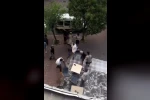 Fatih’te yabancı uyruklu şahıslar arasında bıçaklı kavga kamerada 