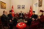 Fener Rum Patriği Bartholomeos’tan Gökçeada Kaymakamı Acar’a ziyaret