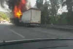 Gemlik’te tır yangını 