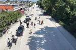 Gerçeğini aratmayan tatbikat: Şahısları yere yatırıp yakaladılar