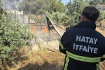 Hassa’da bahçe yangını 