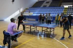 Hastane personeli masa tenisinde hünerlerini sergiledi