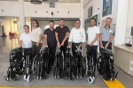 Hayırsever aileden 8 adet tekerlekli sandalye desteği 