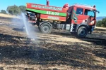 Hisarcık’ta anız yangını 5 dekarlık alana zarar verdi 