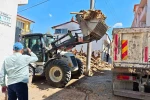 Hisarcık’ta riskli metruk bina kontrollü şekilde yıkıldı