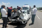 Hızlı Tren Kavşağı’nda kaza: 2 yaralı 