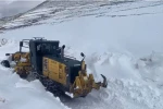 Iğdır’da nisan ayında karla mücadele 