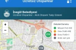 İnegöl’de ücretsiz otoparkların anlık doluluk oranı artık cebinizde 