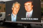 İngiltere’de Trump ve Epstein’ın fotoğrafını yayınlayan reklam aracına polis el koydu 