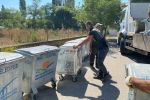 İnönü Belediyesi okullardaki çöp konteynerlerini yeniledi 