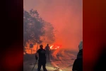 İtfaiye ekipleri alevlerle burun buruna geldi