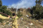 İzmit’te ağaçlık alanda yangın 