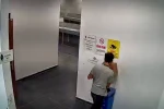 Kadınlar tuvaletindeki hırsızlık kameralara yansıdı 