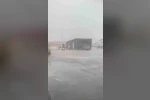 Kapıkule Sınır Kapısı’nda dolu yağışı 
