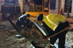Karabük’te altyapı yenileme çalışmaları geceleri devam ediyor 