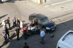 Kars’ta ilginç kaza: Otomobil ile motosiklet çarpıştı, sürücü motosikletini bırakıp kayboldu