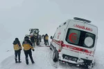 Kars’ta kar esareti: Karda mahsur kalan ambulansların imdadına özel idare yetişti