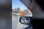 Kastamonu’da cipte çıkan yangını itfaiye söndürdü 
