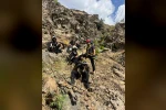 Kayalık alanda mahsur kalan oğlaklar itfaiye ekibince kurtarıldı