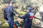Kayalıktan düşen kadın ekiplerin çalışması ile kurtarıldı 
