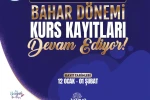 KAYMEK Sanat ve Mesleki Eğitim Bahar Dönemi Kurs kayıtları sürüyor 