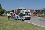 Kaza yerindeki polis aracına otomobil çarptı: 1’i polis 1’i bekçi toplam 6 yaralı