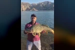 Keban Baraj Gölü’nde 10 kiloluk sazan yakalandı