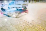 Keşan’da 2 kişinin yaralandığı kaza güvenlik kamerasına ansıdı 