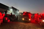 Kırıkhan’da inşaat malzemeleri satan iş yerinde yangın çıktı 