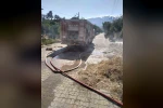 Kırıkhan’da otluk alandan alevler yükseldi 
