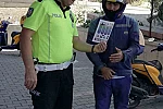 Kırşehir’de motokuryelere bilgilendirme faaliyeti 