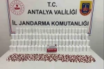 Kontrol noktasında durdurulan araçtan binlerce sentetik hap ele geçirildi