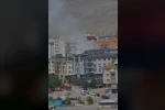 Konya’da apartmanın çatısı alev alev yandı
