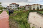 Kuruyan Delibaş deresi 25 yıl sonra yeniden coştu 