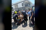 Kuşadası’ndaki kazada ters dönen otomobilin sürücü yaralandı