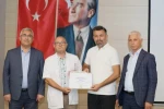 Kütahya Şehir Hastanesi’nden Tıbbi Sekreter İshak Orman’a teşekkür belgesi