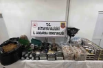 Kütahya’da jandarmadan kaçak tütün ve sigara operasyonu 