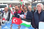 Kütahya’da Sumud Filosu’na yapılan saldırıya tepki 