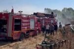 Kütahya’da yangında 400 balya saman kül oldu